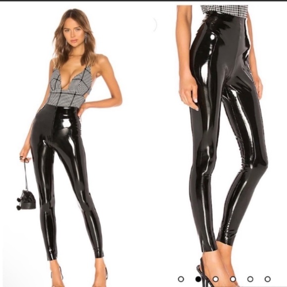 Commando Pants - Commando Faux Patent Leather Leggings In Black Medium